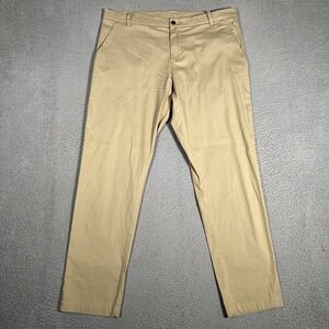 Lululemon Pants Mens 38x32 Brown Commission Swift Cotton Stretch Smart Casual